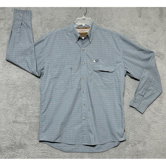 Mossy Oak Other - Mossy Oak Fishing Blue Performance Vented Shirt‎ Button Down SZ XL Boating